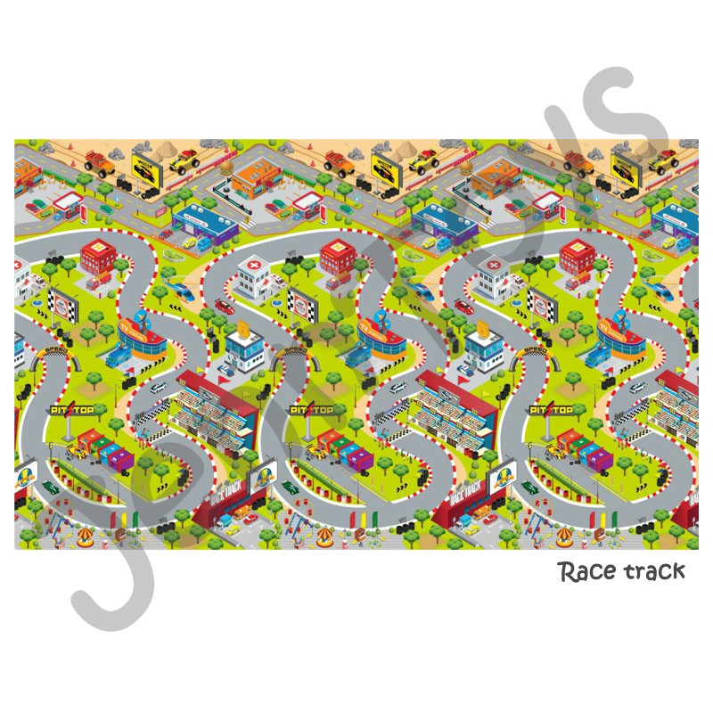 JennToys - Tikar Gulung Evamat UNIMAT UNIMATIC City Map / Race Track