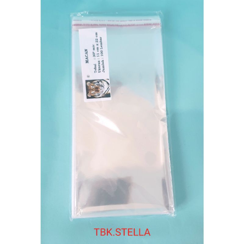 

PLASTIK OPP SEAL 11 X 22 CM