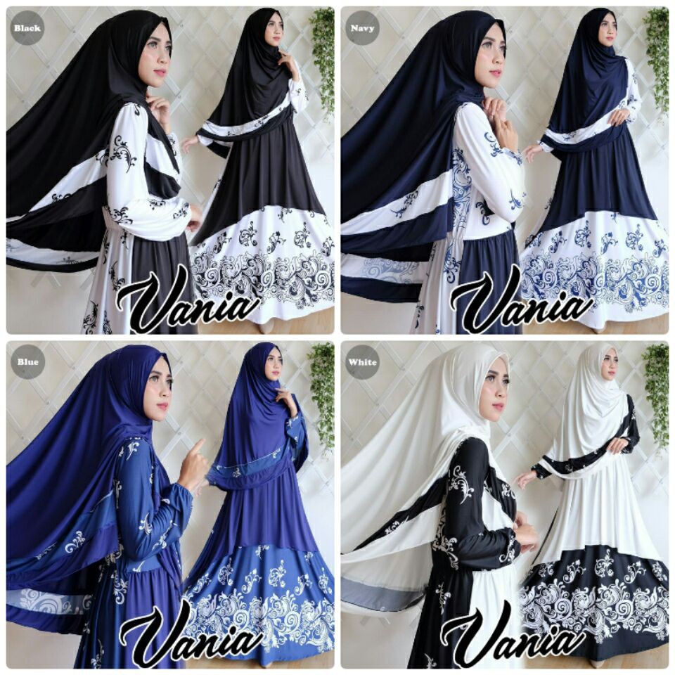 BAJU MUSLIMAH "VANIA" (Gamis+Hijab Syar'i)