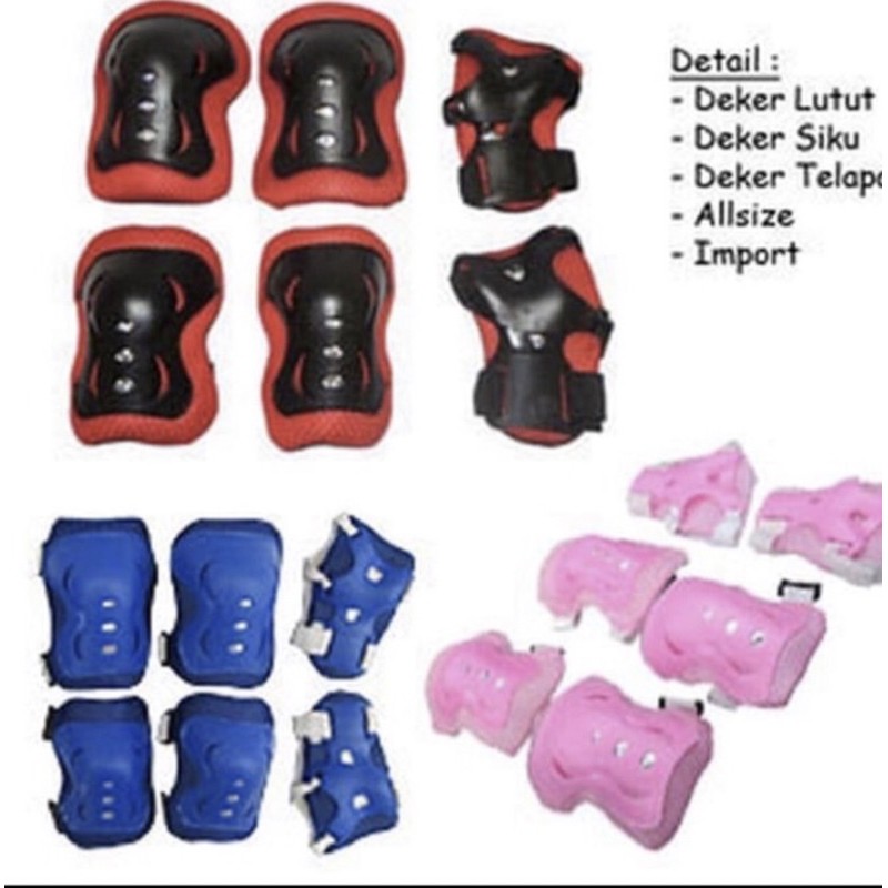 dekker pelindung sikut lutut tangan kaki anak decker deker untuk skateboard bmx pushbike push bike-4