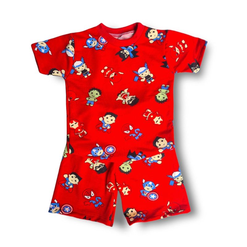 Setelan Anak Cowo Set Baju Anak SQUIDGAME SERIES 1-6 Tahun BAJU PENDEK CELANA PENDEK