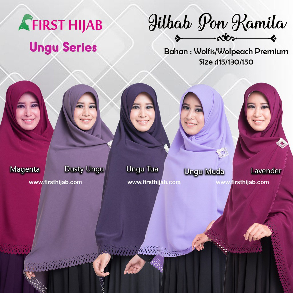 35 Ide Jilbab  Warna  Ungu  Taro My Red Gummi Bear