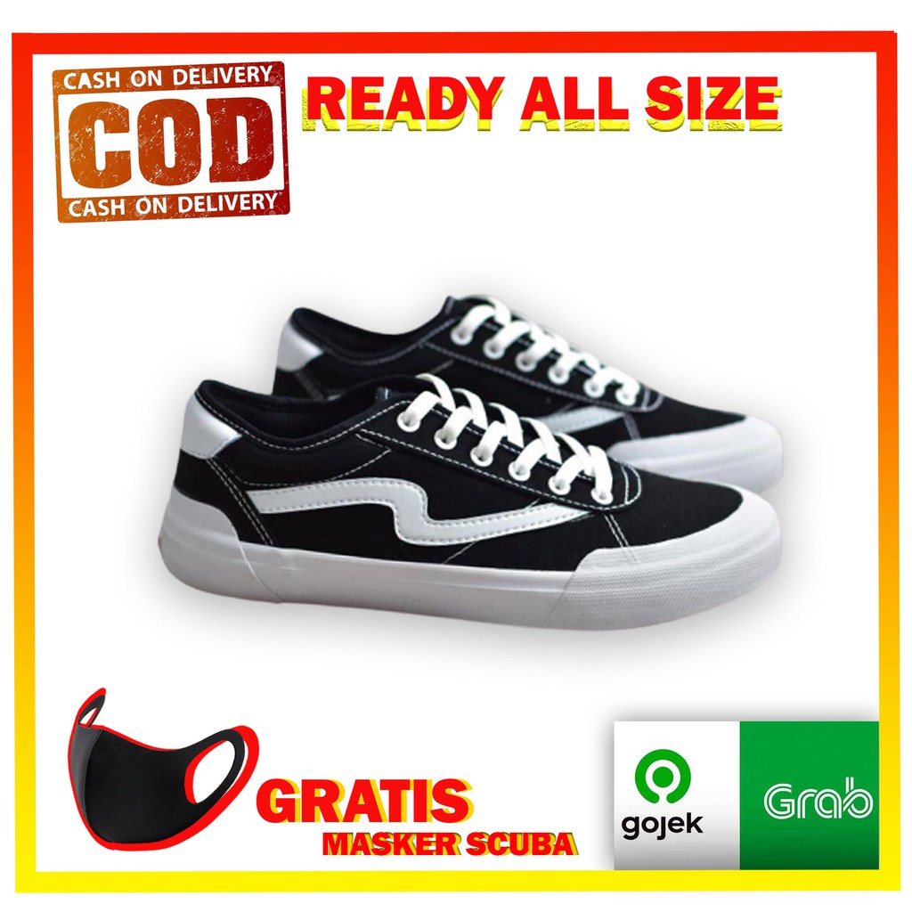Sepatu Sneakers Pria Patrobas Ivan Low Black White Original – Petrobas Official Store Brand Lokal Sh