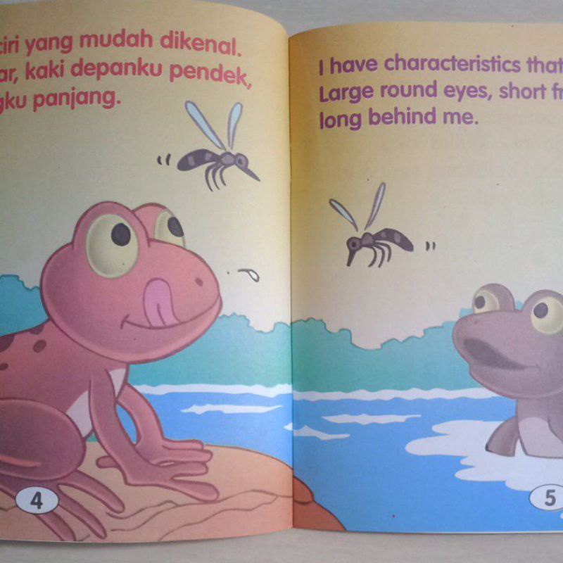 Buku Dongeng Cerita Katak Seri mengenal Hewan /Bilingual