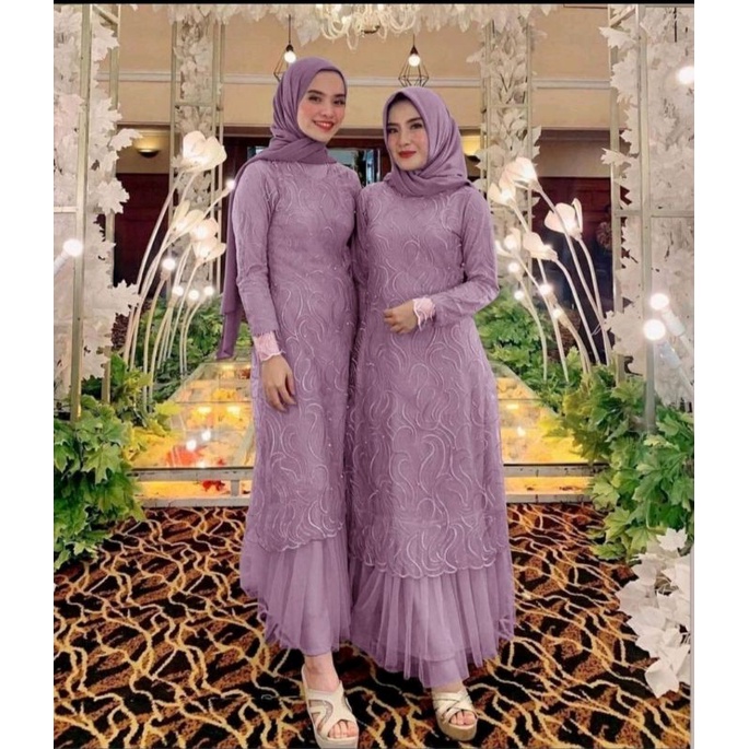 GAMIS GERALDINE / GAMIS MUSLIM WANITA/GAMIS BURKAT TILE PAYET