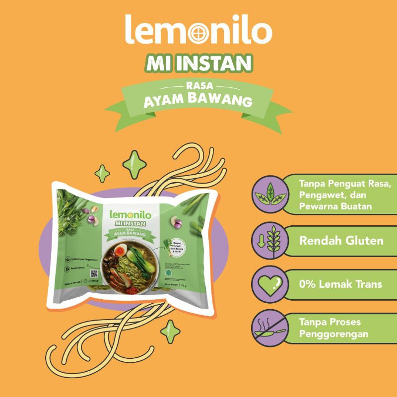 LEMONILO - Mie Instant Ayam Bawang  / Mie Lemonilo Ayam Bawang / Lemonilo Kuah / Indomie Ayam Bawang