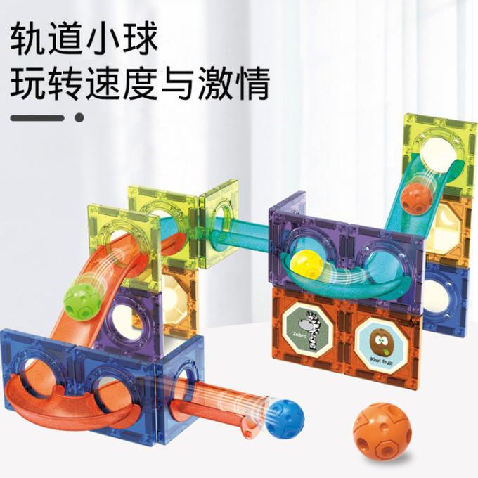 MARBLE RUN MAGNETIC TILES BALL RUN MAGNET MAINAN - 40PCS MAGNET