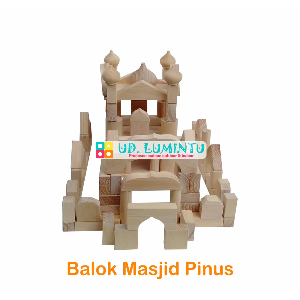 Balok Masjid Kayu Pinus