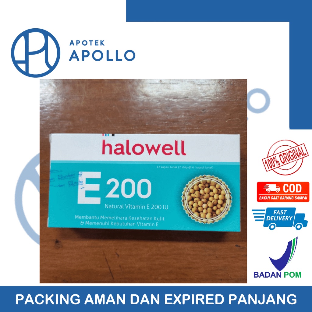 HALOWELL VITAMIN E 200IU BOX