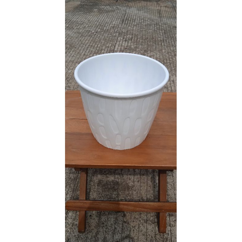 pot murah / pot putih / pot putih motif