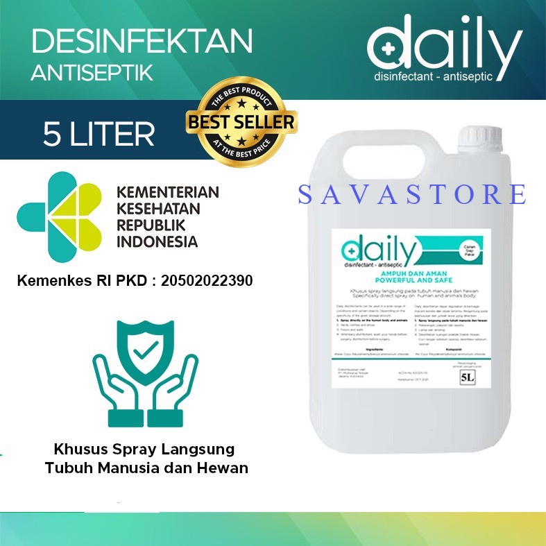 DESINFEKTAN REGULER 5 LITER ANTI VIRUS DISINFEKTAN ANTISEPTIC BAKTERI BACTERIAL