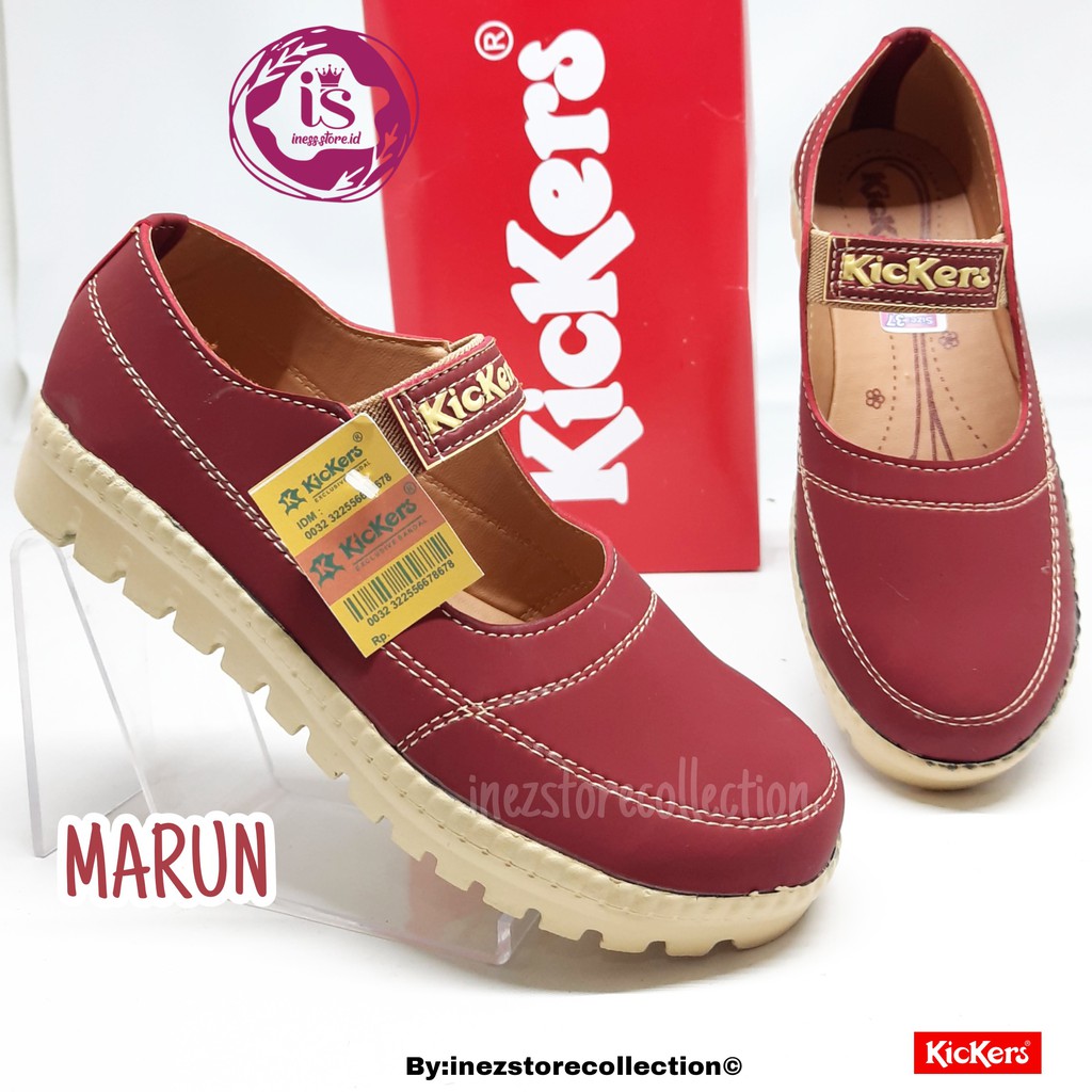 SEPATU KICKERS WANITA SLIP ON TERBARU KODE AULIA31 MURAH HARGA GROSIR