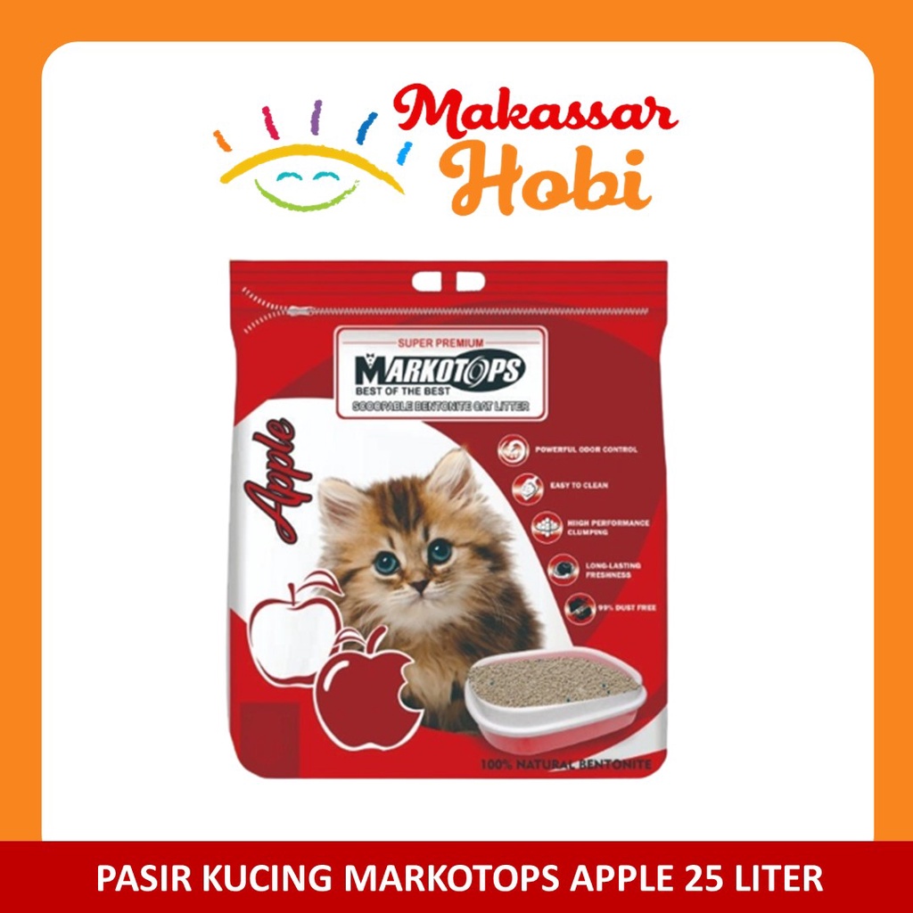 Pasir Kucing Gumpal Wangi MARKOTOPS Markotop 25L 25 L Liter 25liter