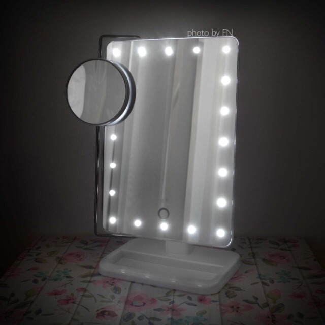 Cermin Rias - 20 LED Mirror Cermin Lampu Vanity Mirror