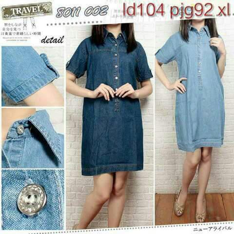 TUNIK JEANS CASUAL BLUE AND NAVY