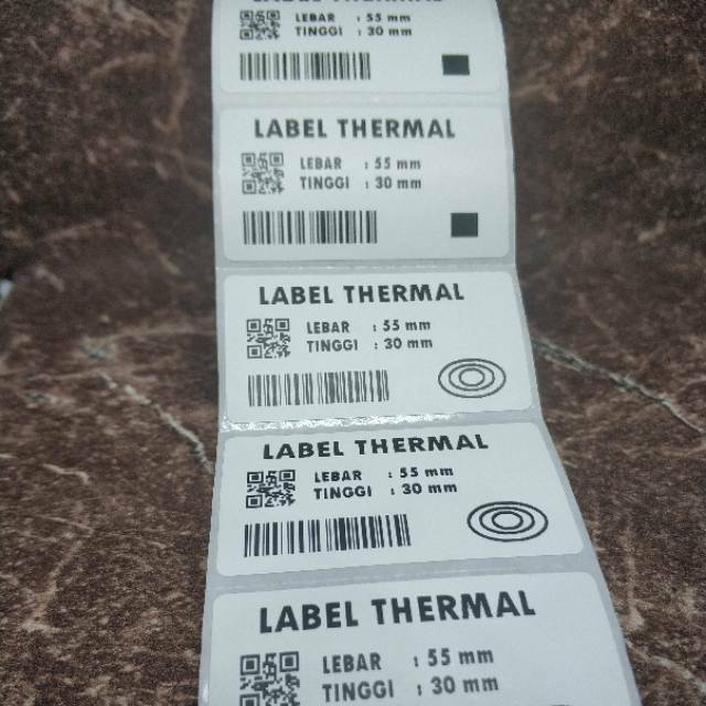 Label Thermal 55x30 - Label thermal 55x30mm - Label Tabung 55x30 - Stiker Thermal 55x30 mm