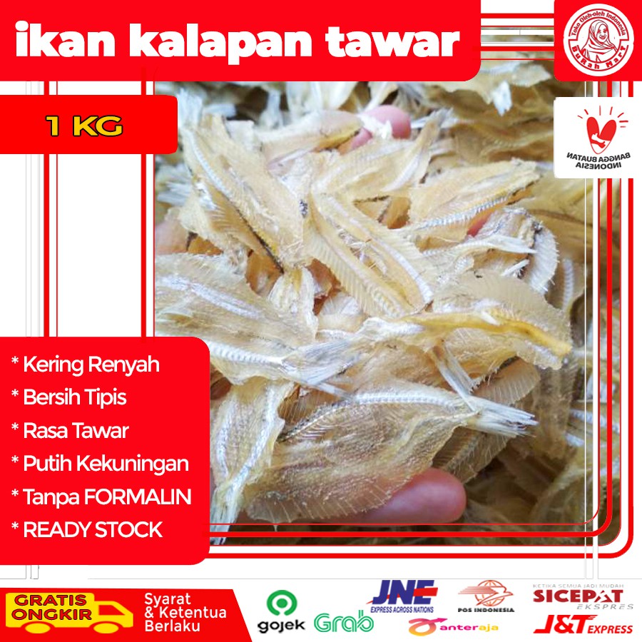 

Ikan Asin Tipis Kalapan Pakang Tawar Garing Renyah Mekar Kriuk Super Premium 1 KG