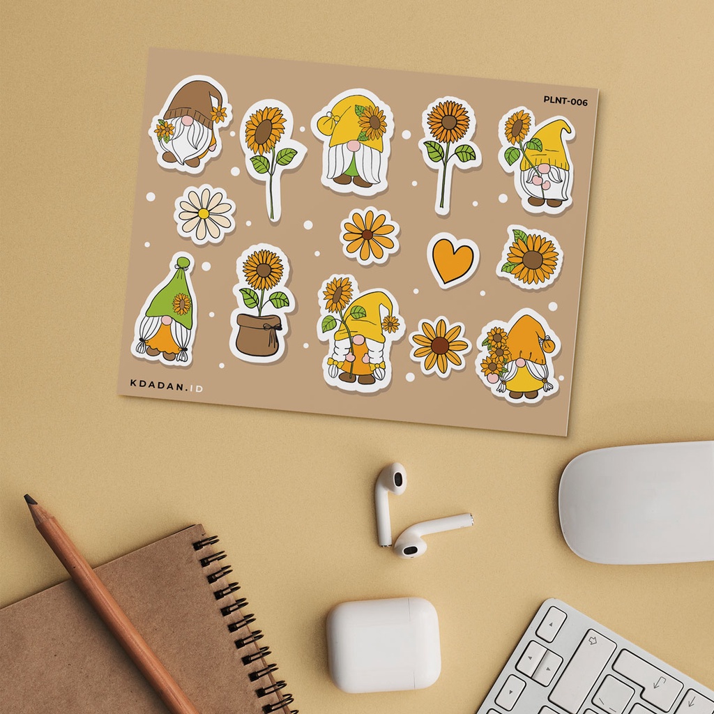 

Sunflower Sticker Sheet / Planner / Bullet Journal / PLNT-006