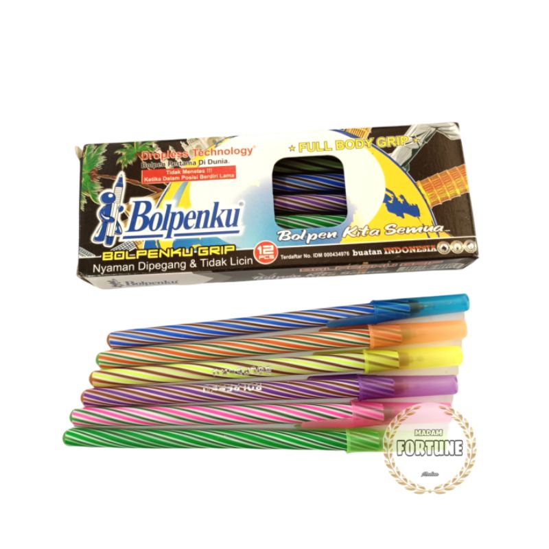 

12 pc Bolpenku grip ulir spiral