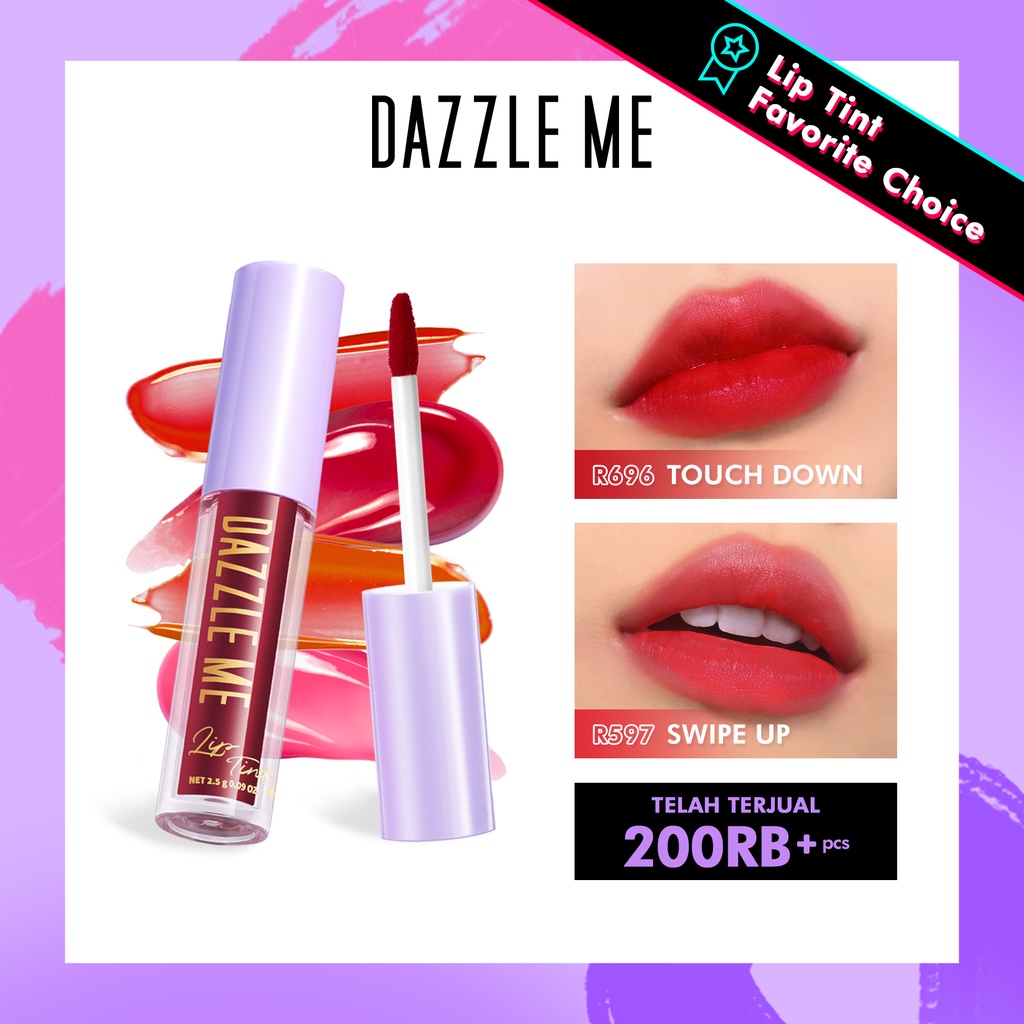 DAZZLE ME Ink-Licious Lip Tint BPOM | Mattedorable Long Lasting Liptint Hyper Moisturizing Lip Stain