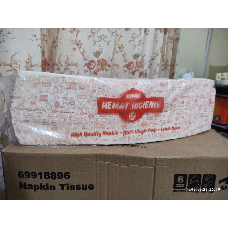 Tissue Makan Potong Lipat Hyper Napkin 900gr