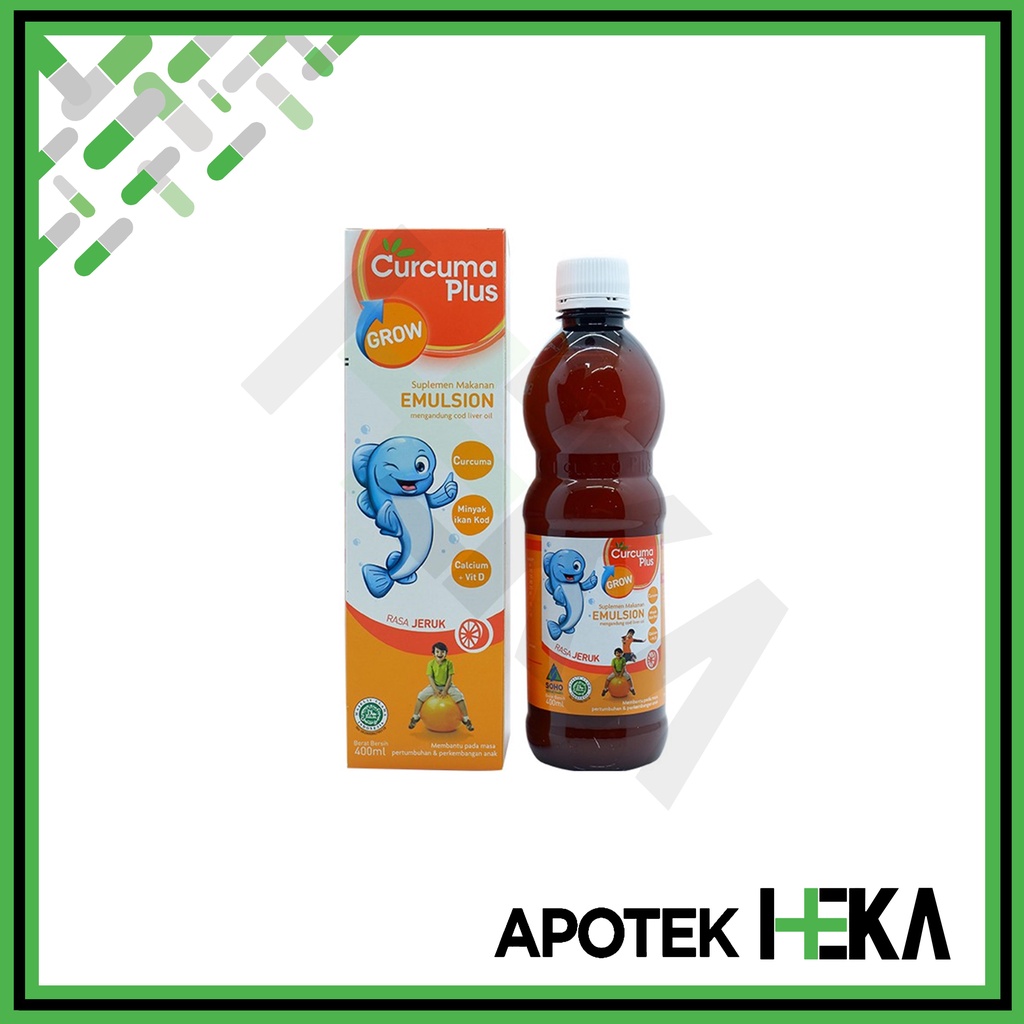 Curcuma Plus Grow Emulsion Orange 400 ml - Sirup Pertumbuhan Anak (SEMARANG)