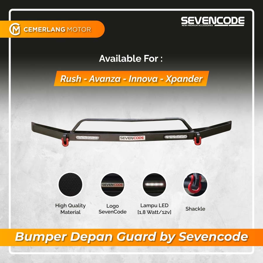Tanduk Pengaman Bumper Depan Sevencode Rush Terios