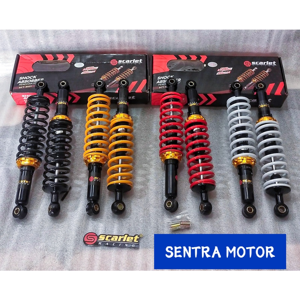 Shock Belakang Bebek Ukuran 280 SCARLET - ShockBreaker Jupiter Z 280mm Scarlet MURAH
