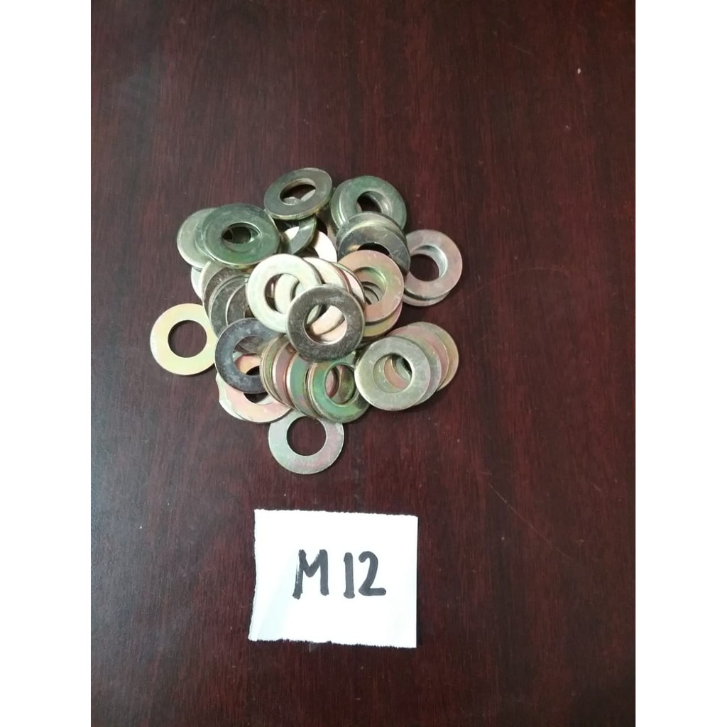 RING PLAT M12 - RING PLAT BAUT M12 ISI 100 PCS