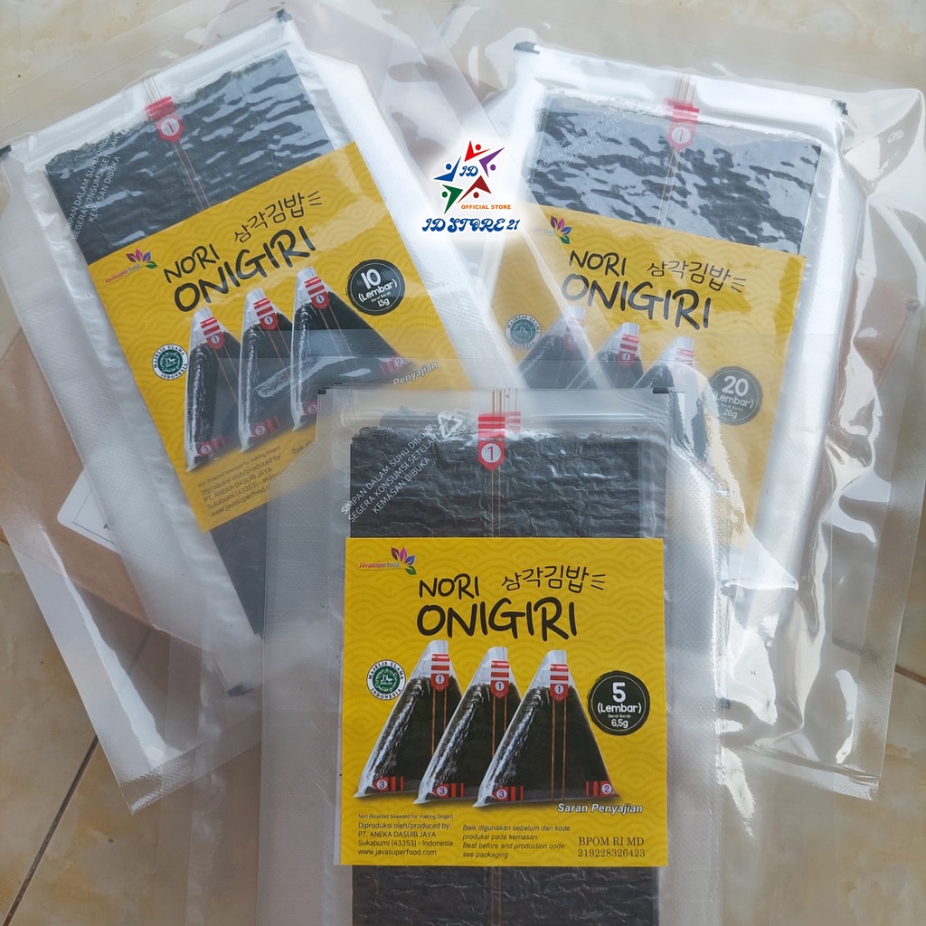 Nori onigiri wrapper JAVA Halal  Seaweed Nori Wrapper Nori Triangle / Sushi Nori rumput laut