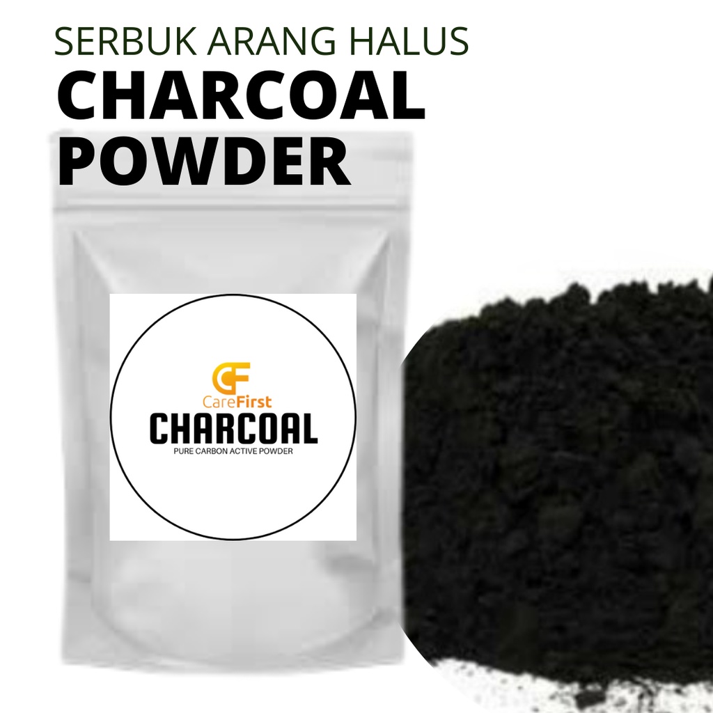 ARANG AKTIF HALUS COSMETIC GRADE / CARBON AKTIF / ARANG AKTIF / POWDER CHARCOAL / Activated Charcoal Powder / Arang Aktif serbuk / arang kelapa bubuk / pemutih gigi / masker arang / bubuk arang aktif / bubuk arang kelapa / TEETH WHITENING