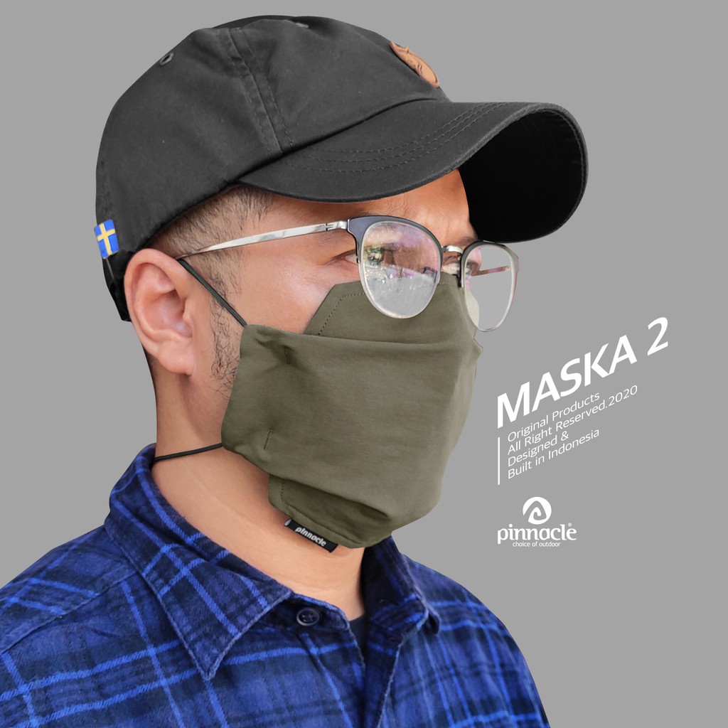 Pinnacle MASKA 2 Olive - Masker Non Medis