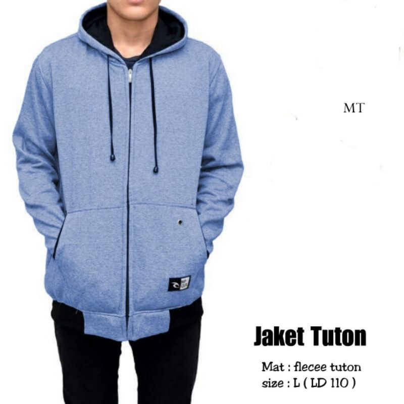 jaket tuton / jaket fleece / jaket resleting / tuton siro