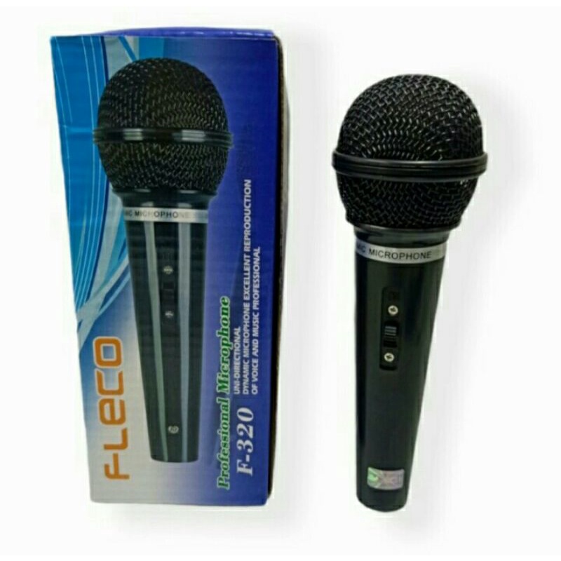 Cod Mix Microphone Fleco F-320 Mic karaoke suara Halus