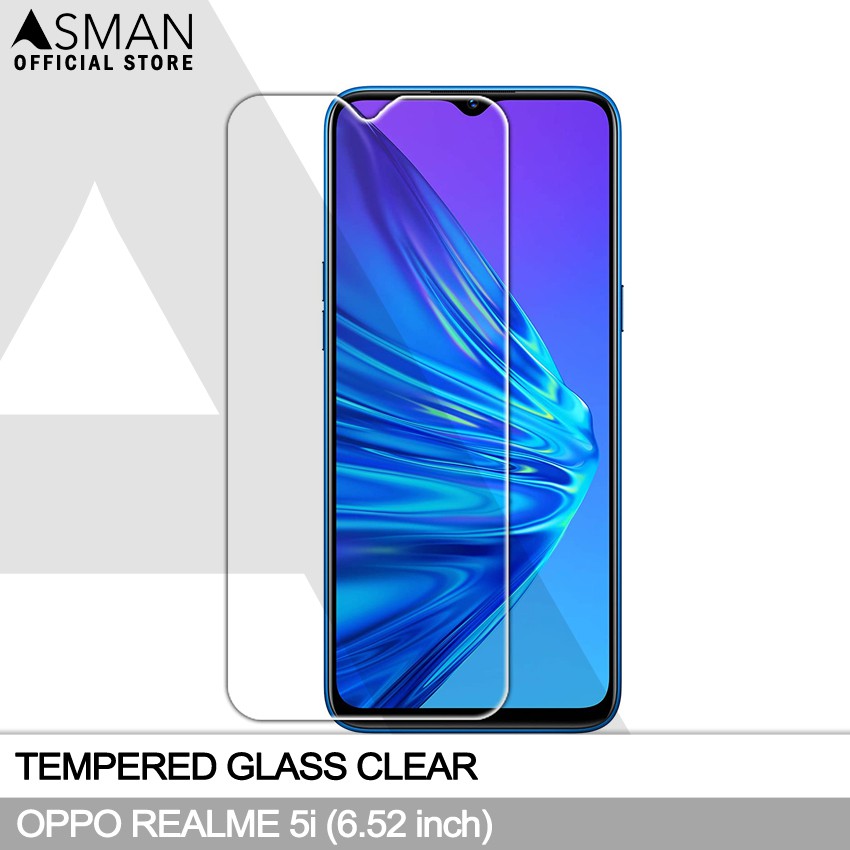 Tempered Glass OPPO Realme 5i (6.52&quot;) | Anti Gores Pelindung Layar Kaca - Bening