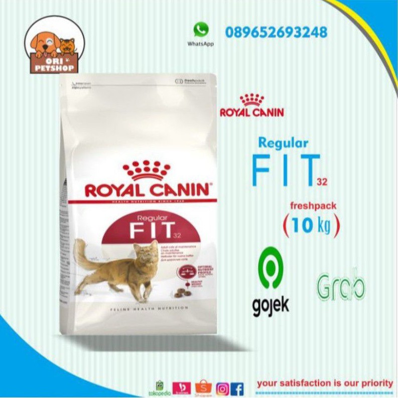 Grab Gojek Only royal canin fit 32 - 10 kg