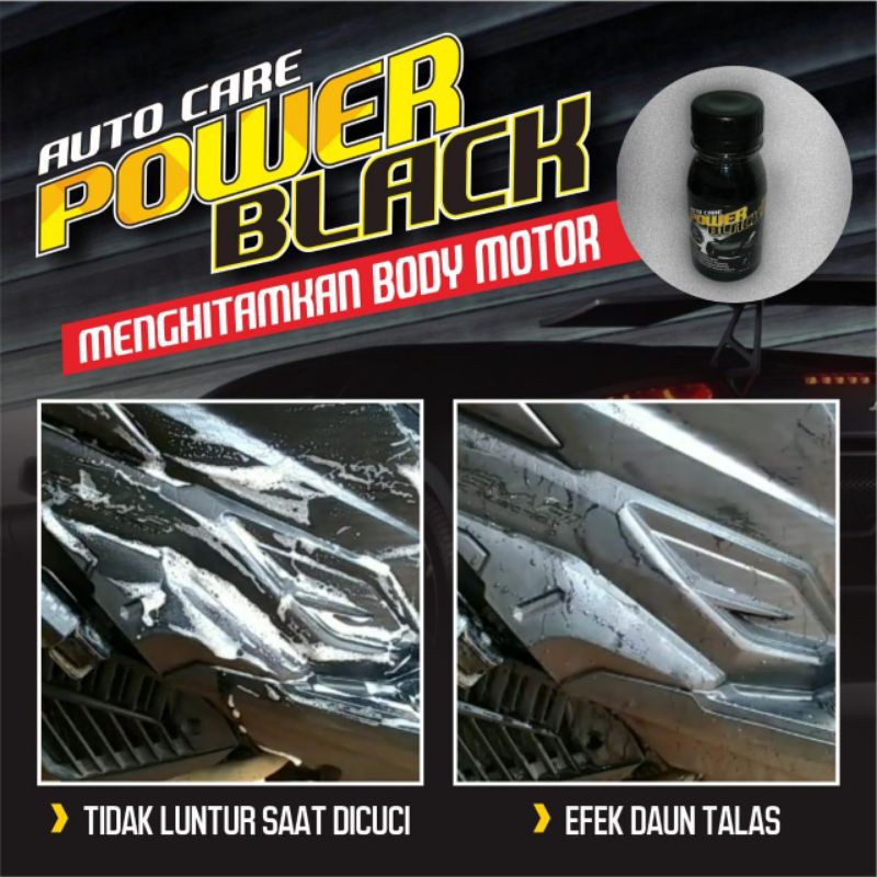 Auto Care POWER BLACK Menghitamkan Body Motor