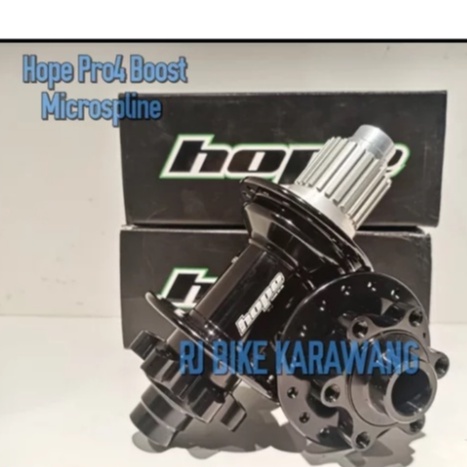 Hub Freehub Hope Pro4 Microspline Boost Front TA15x110 Rear 12x148