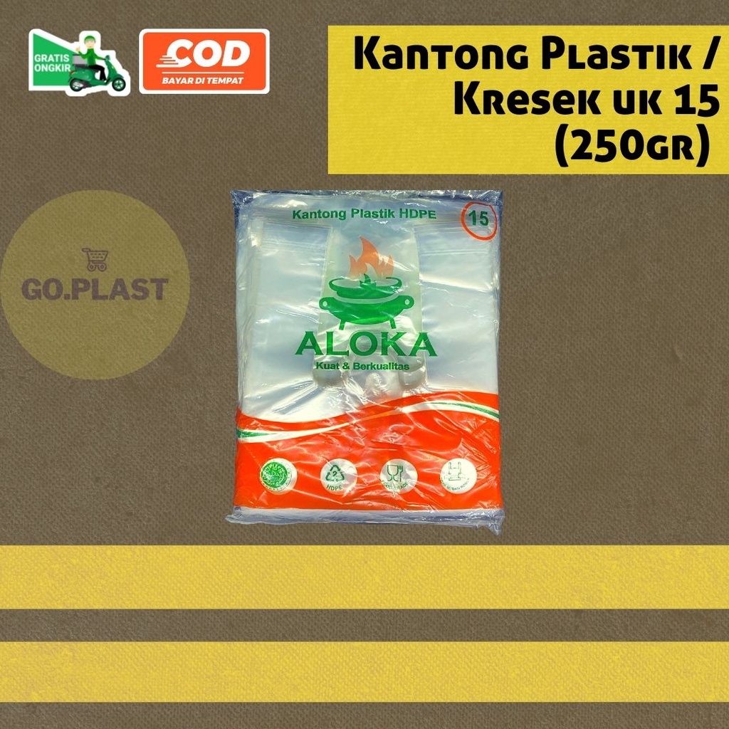 KANTONG KRESEK KANTONG PLASTIK BENING HDPE uk 15/24