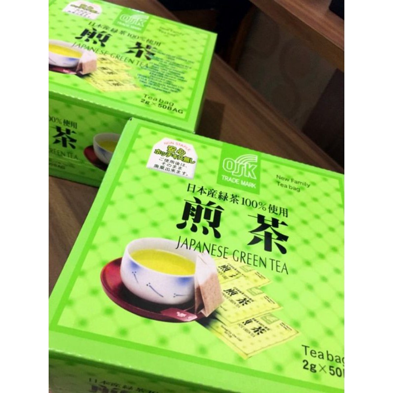 

Teh Hijau Jepang OSK 1 box isi 50 pcs Tea Bag / Japanese Green Tea Original Minuman GreenTea Diet