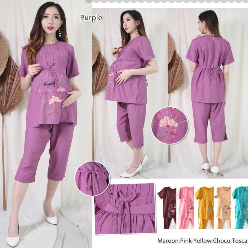 IoriShop/stelan baju hamil/dress hamil/pakaian wanita [COD]/ST13
