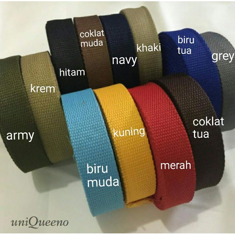 Webbing 2.5 cm Poly (Roll)