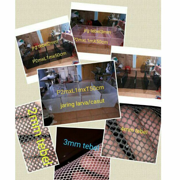 Keramba Ikan Kain  karamba kerambah Keramba Ikan Sekat Sortir Ikan jaring Ikan kain halus 2 3 4 Seka