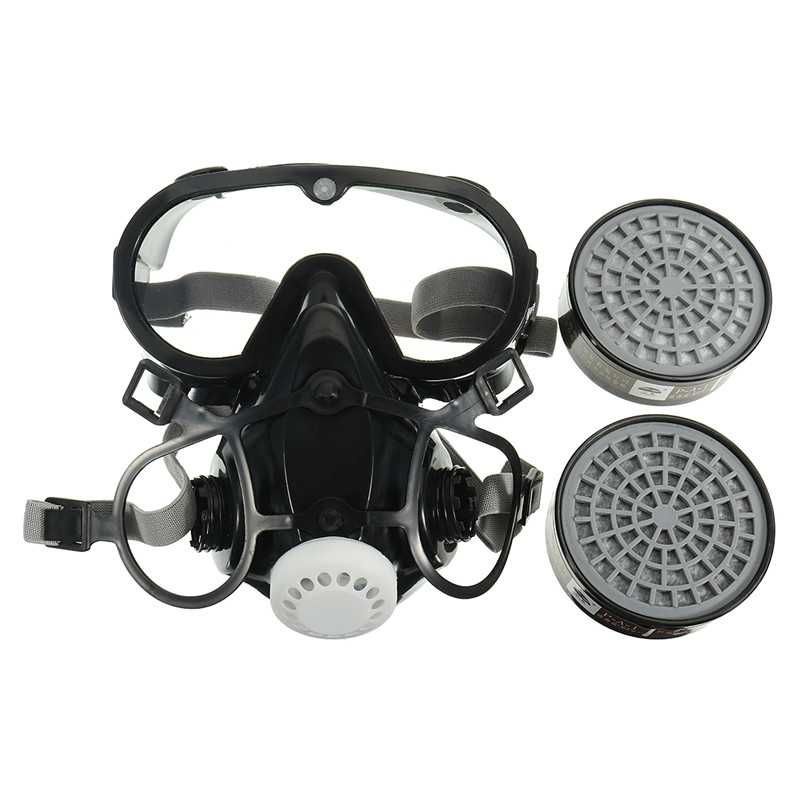 Kacamata + Masker Gas Respirator Full Face Anti-Dust Chemical