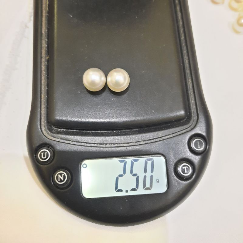 Mutiara Air Laut Grade A / Mutiara Sepasang / Mutiara Untuk Anting Atau giwang /Mutiara Lombok