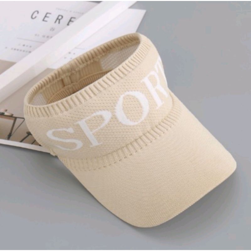 Topi senam pantai model rajut