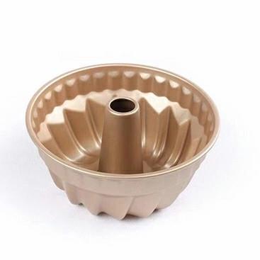 ❁ Loyang Bolu Marmer Mini, Cake Pan, Gold Diameter 18cm Premium Quality - 18cm ۩