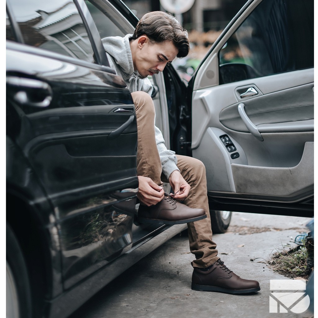 Sepatu Vintage Klasik Sporty Pria Cowok Men Derby Original Footwear | ALASKA BROWN | FORIND x FSTP