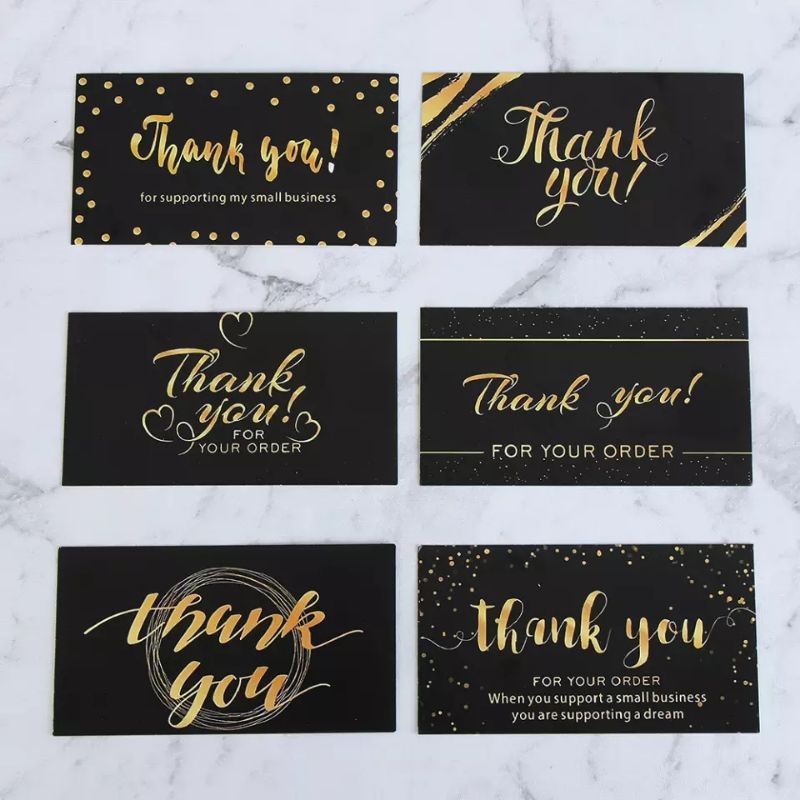 Greeting Card Business Card Kartu Ucapan Thank You  Isi 10 lembar