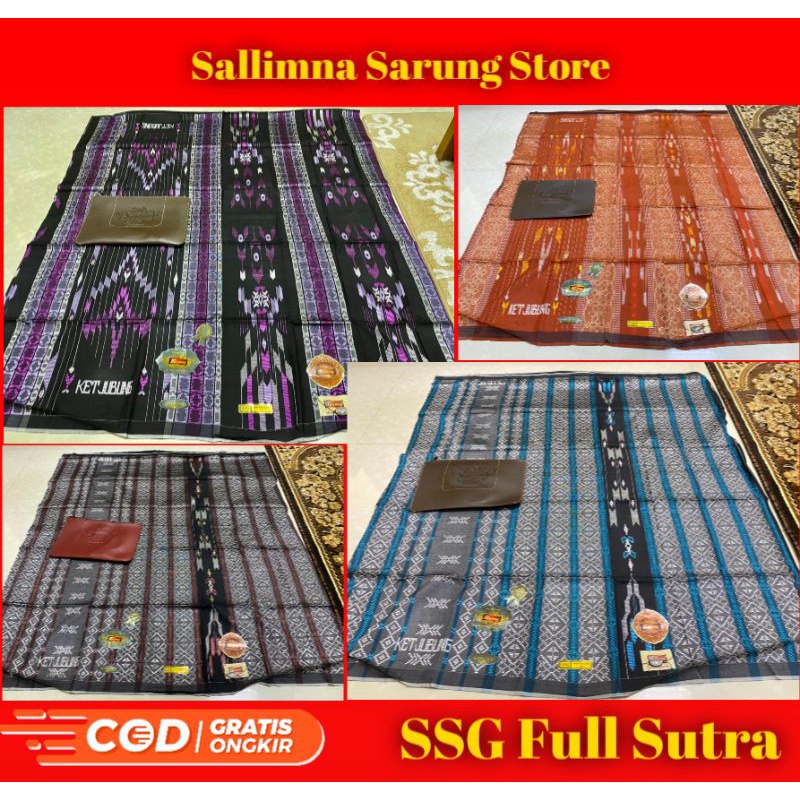 SARUNG KETJUBUNG SSG FULL SUTRA QUALITY GOLD NO.1